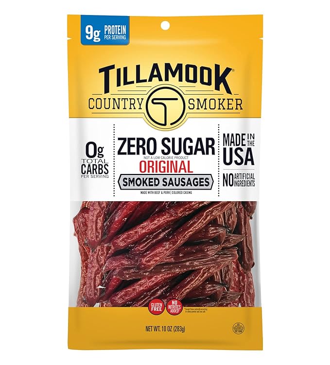 Tillamook Zero Sugar Smoked Sausages – Keto-Friendly, High-Protein & Full of Flavor