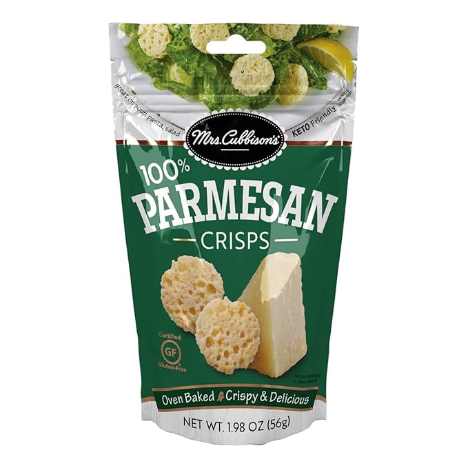 Mrs. Cubbison's Parmesan Cheese Crisps – 100% Real Cheese & Keto-Friendly Crunch