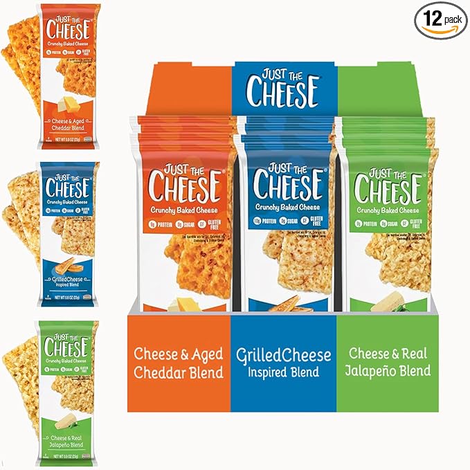 Just The Cheese Crisps – 100% Real Cheese, Crunchy & Keto-Friendly